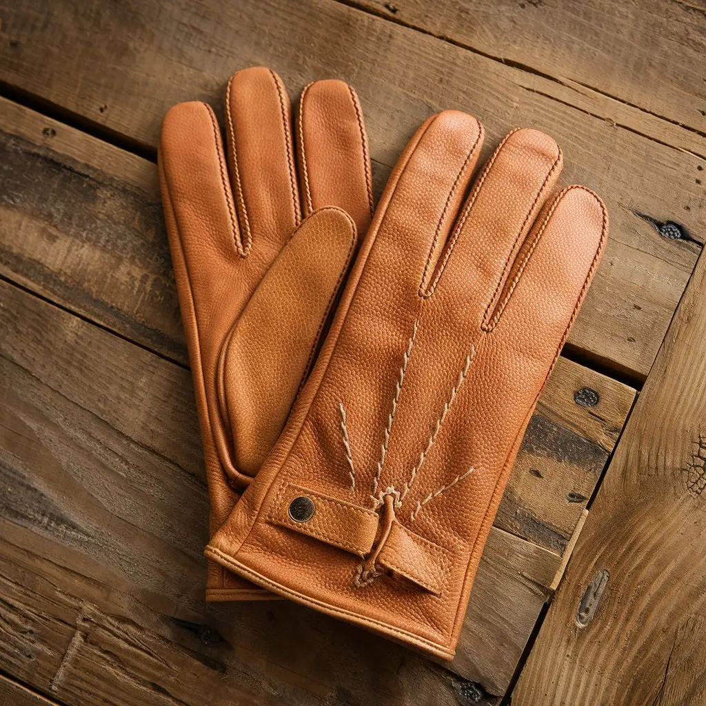 Wells Lamont Men's Tan Insulated Palomino Grain Leather Gloves